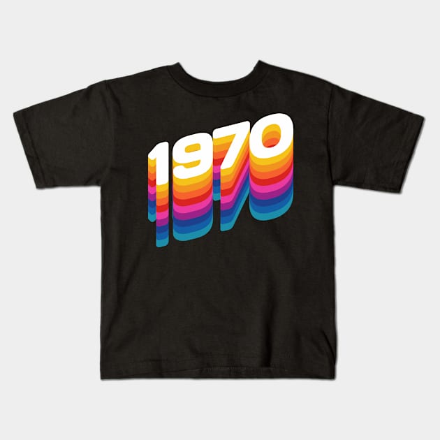 1970 Kids T-Shirt by Jennifer